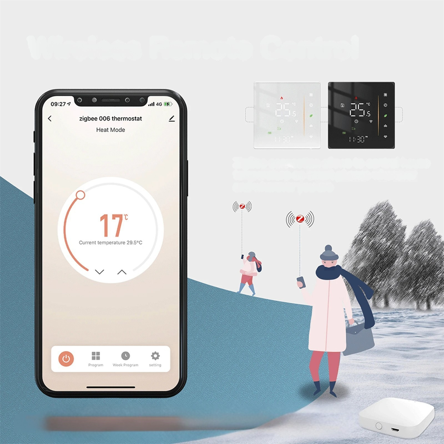 Premiumora Smart WiFi Thermostat – Digital Thermostat Radiator with Smart Heating Controls