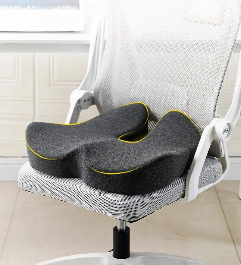 Premiumora Memory Foam Lumbar Seat Cushion β Office Comfort Support