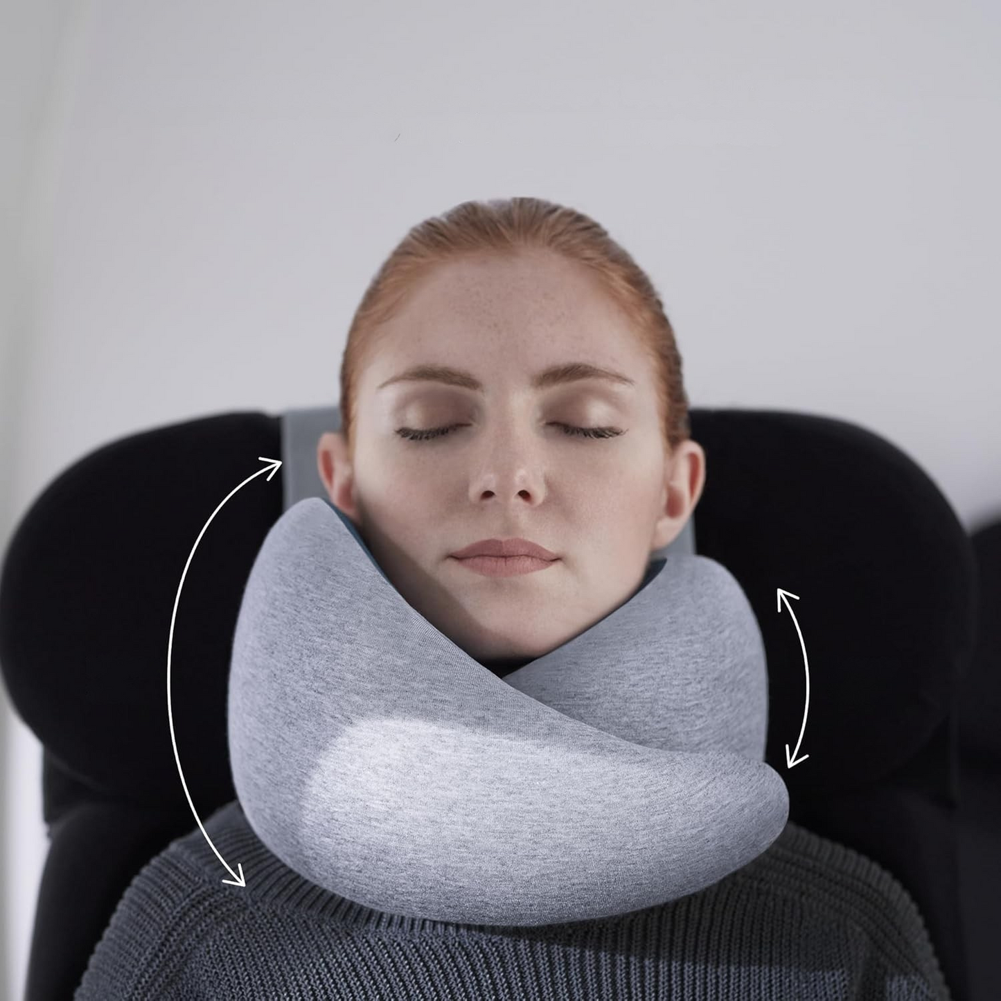 Premiumora Travel Neck Pillow – Ergonomic Support for Flight & Car