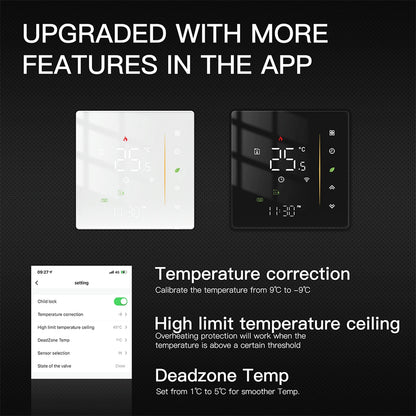 Premiumora Smart WiFi Thermostat – Digital Thermostat Radiator with Smart Heating Controls