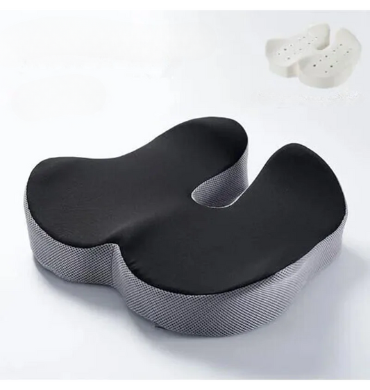 Premiumora Memory Foam Lumbar Seat Cushion – Office Comfort Support